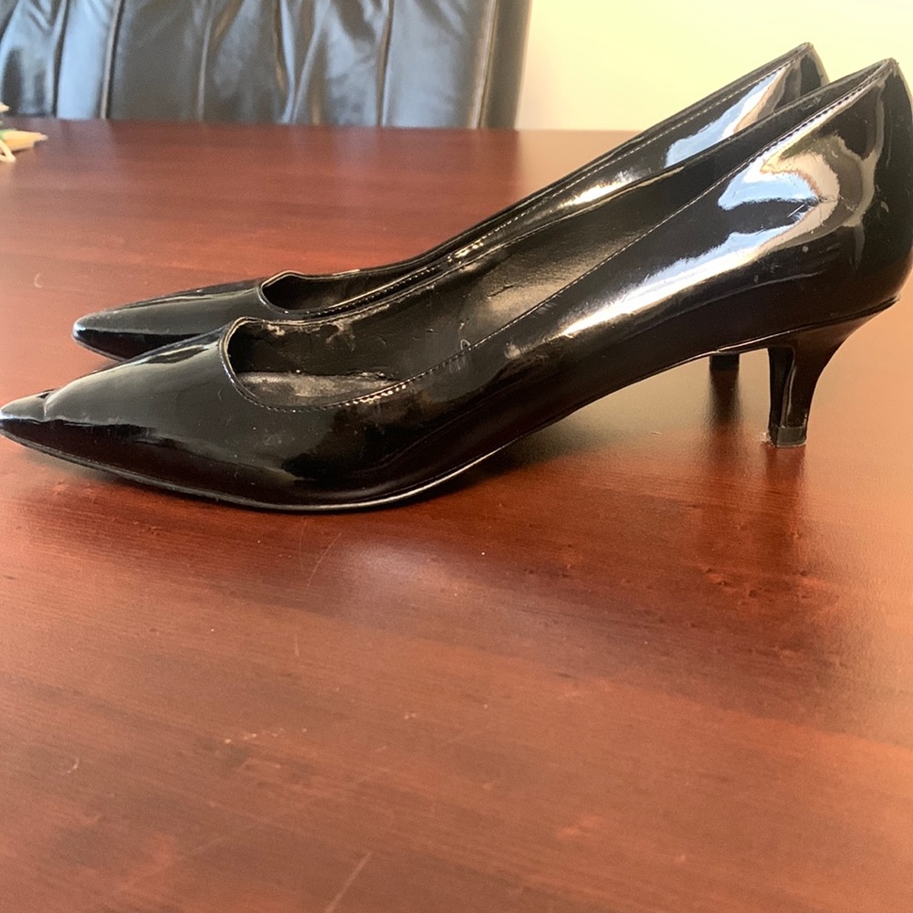Zara, patent kitten heel, size 8.5